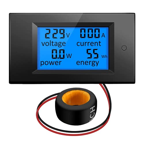 DollaTek AC 80-260V 100A Digitale Stromspannung Stromstärke LCD-Leistungsmesser DC-Volt-Ampere-Prüfgerät Monitor-Leistungstester Amperemeter-Voltmeter von DollaTek