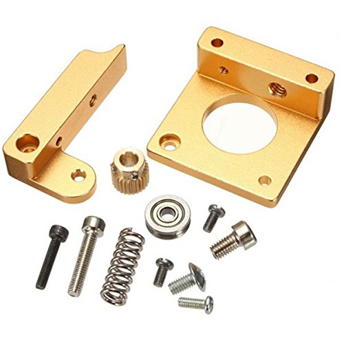 DollaTek Alle Metall Rechte Hand MK8 Extruder Aluminiumrahmen Block DIY Kit für Reprap i3 3D Drucker von DollaTek