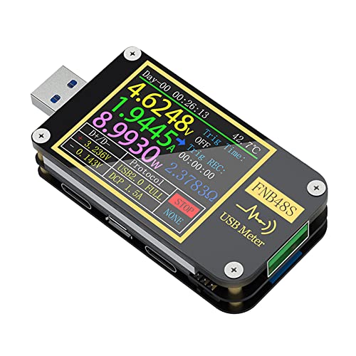 DollaTek FNB48 Bluetooth Detektor Meter Kapazität High Speed Voltmeter Amperemeter LCD Display Tragbarer Strom Multifunktions USB Tester von DollaTek