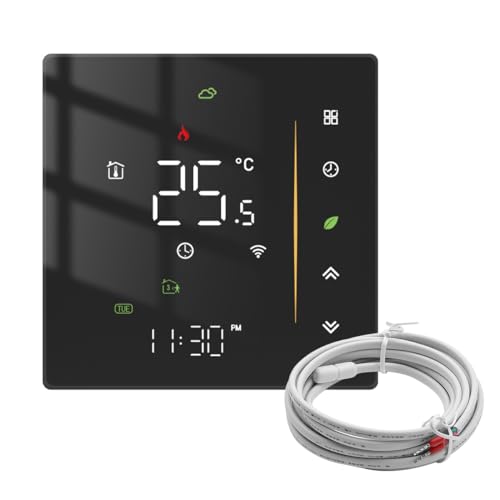 DollaTek Fußbodenheizungsthermostate intelligentes Thermostat für die Raumheizungssystemsteuerung kompatibel mit Alexa Geegle Home Tuya Smart Life für 16 A elektrische Fußbodenheizung DollaTek Fußbodenheizungsthermostate intelligentes Thermostat für die Raumheizungssystemsteuerung kompatibel mit Alexa Geegle Home Tuya Smart Life für 16 A elektrische Fußbodenheizung von DollaTek