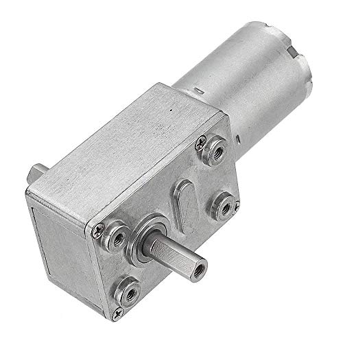 DollaTek JGY-370 DC 12V 150 RPM Doppelwellen-Schneckengetriebemotor Selbsthemmender Untersetzungsgetriebemotor von DollaTek