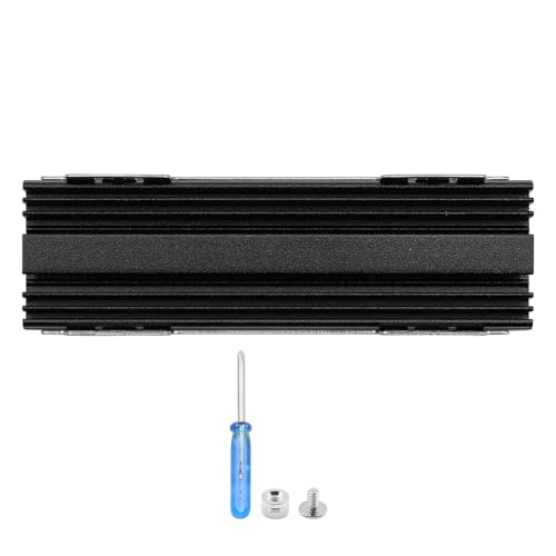 DollaTek M.2 Nvme Kühlkörper unterstützt 2280 SSD hocheffizienter Aluminium-Kühler – Schwarz von DollaTek