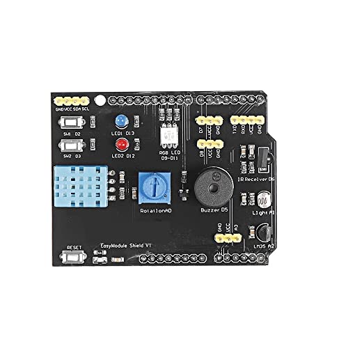 DollaTek Multifunktions-Erweiterungsplatine LM35 Temperatur-/Luftfeuchtigkeit-RGB-LED-IR-Empfänger, Summer-Sensor von DollaTek