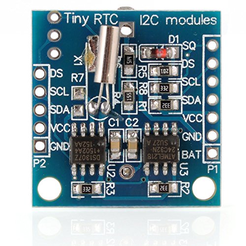 DollaTek Tiny RTC I2C Modul DS1307 AT24C32 Real Time Clock Modul, Hohe Präzision 24C32 Speicher Uhrmodul, Kompatibel für Arduino AVR PIC 51 ARM von DollaTek