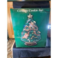 Weihnachtsbaum Keramik Vintage Keksdose Neu in Original Box Sammler von Dollars4ServiceDogs