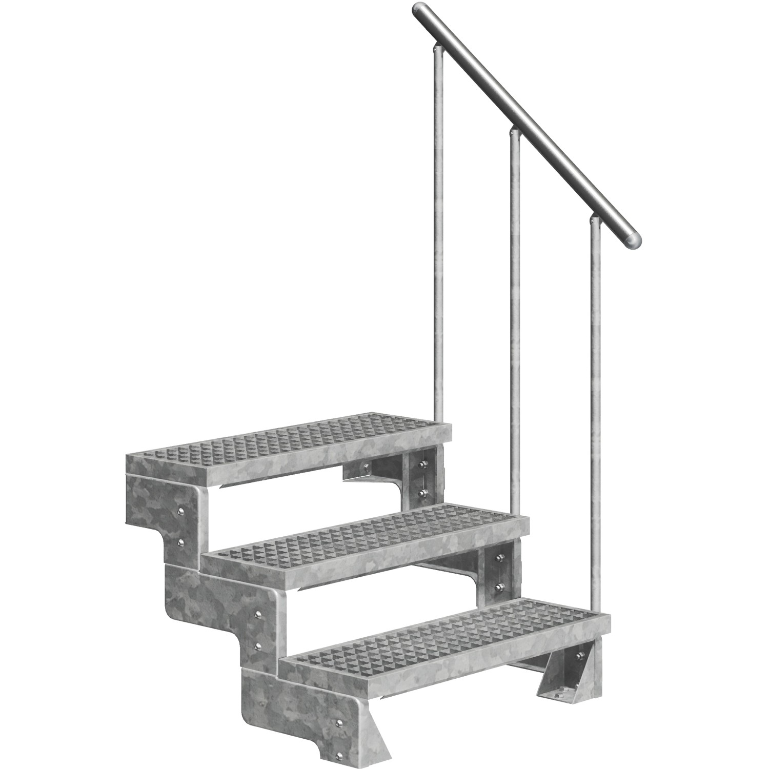 Dolle Außentreppe Gardentop 3 Gitterroststufen 100 cm inkl. Geländer von DOLLE