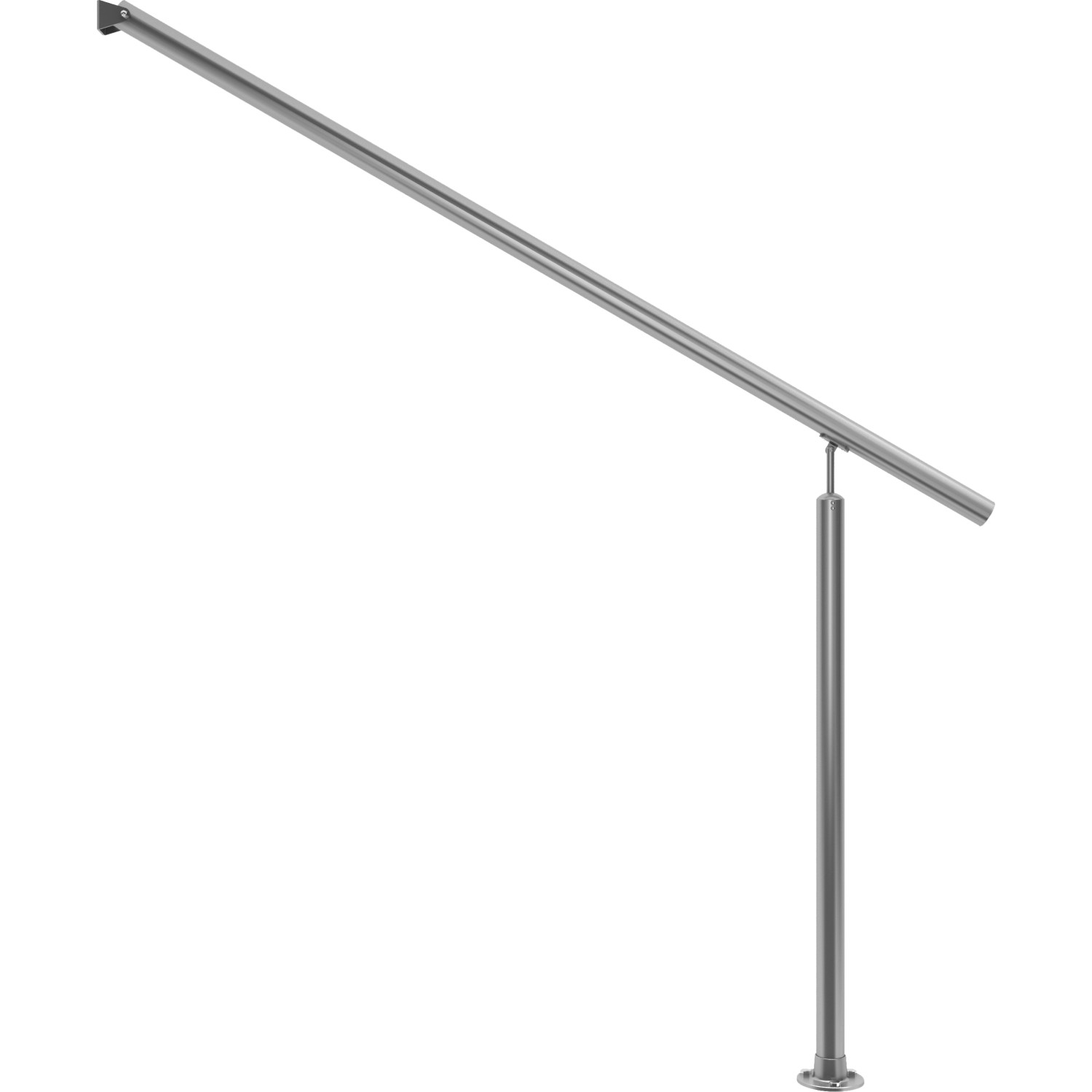 Dolle Eingangsgeländer Edelstahl 150 cm Bodenmontage 1 Pfosten von DOLLE