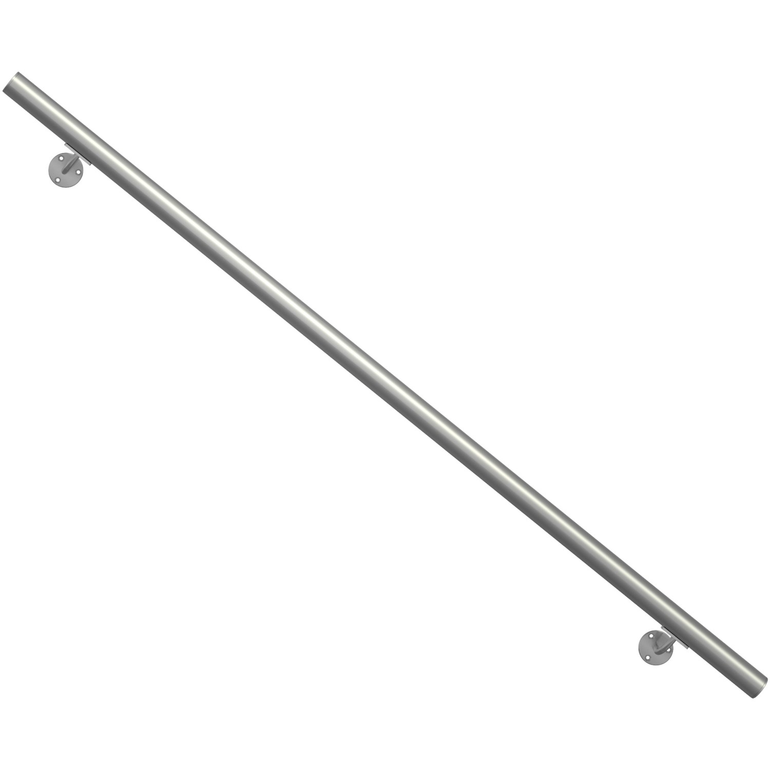 Dolle Handlauf-Komplettset 150 cm Ø 4 cm Aluminium Matt von DOLLE