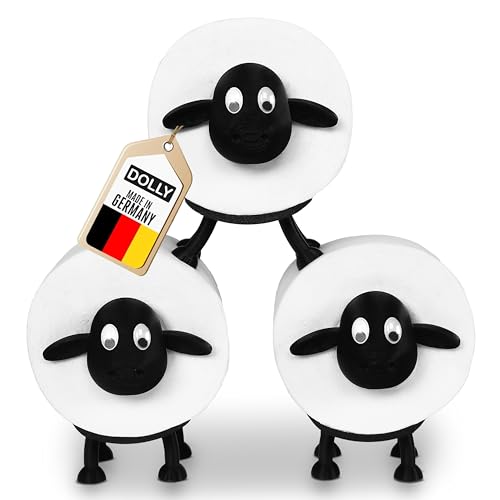 Dolly® Toilettenpapierhalter - das Original - das süße Schaf für Dein WC - Badezimmer Deko - echter Hingucker in jedem Bad - lustiger Klopapierhalter - Geschenkidee für Familie und Freunde von Dolly