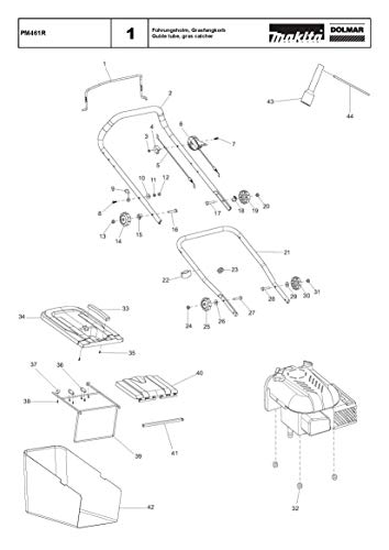 Betätigungsarm komplett Links komplett , Original Ersatzteil für Dolmar LS-1300Z von Dolmar