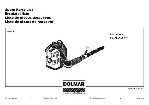 Dolmar 377350110-5927 Dichtung, Original Ersatzteil PB-7600.4 von Dolmar