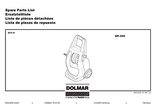 Dolmar 609640290-8614 Halterung, Original Ersatzteil HP-350 von Dolmar