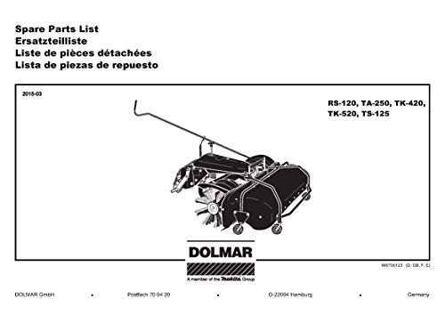 Dolmar 663111514-2515 Rohrklappsplint 6, Original Ersatzteil RS-120 von Dolmar