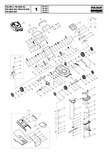 Dolmar 671001823-1745 Deck, Original Ersatzteil PM-4602 S3C von Dolmar