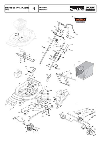 Prallblech, Original Ersatzteil für Dolmar PLM5115, 664008114 von Dolmar