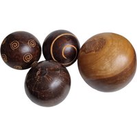 Holzkugel Kugeln Alte Bibliothek Groß Ist Massiv von DolmenAntiqueTiles