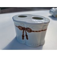Royal Kpm Bavaria Antike Porzellan Brocante Tandenborstelhouder Zahnbürstenhalter Mit Schlagrelief Classic Germany Handbemalt Handgemacht von DolmenAntiqueTiles
