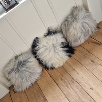 Schaffellkissen, Island, 3 Ijslandse Schapenvacht Kussens Boho Lounge Maison Land Naturalliving, Unbenutzt Schaffellkissen, Island, 3 Ijslandse Schapenvacht Kussens Boho Lounge Maison Land Naturalliving, Unbenutzt von DolmenAntiqueTiles