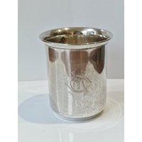 Zilveren Antieke Hollandse Niederländisch Vrijmetselaars Freemansonry Masonic Rituele Beker Met De Letter M | Freimaurer in Het Oog von DolmenAntiqueTiles