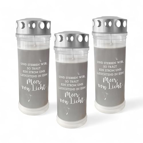 DOLORINO Grablicht 'Meer von Licht' | 3er Set | 7-Tage Brenner | deutsche Qualität DOLORINO Grablicht 'Meer von Licht' | 3er Set | 7-Tage Brenner | deutsche Qualität von Dolorino