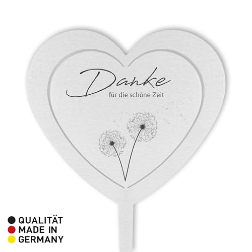 Dolorino Grabstecker Edelstahl Herz mit Spruch | DANKE FÜR DIE SCHÖNE ZEIT | Grabschmuck | in Liebe für einen geliebte Menschen | eine wetterfeste Erinnerung aus Edelstahl Dolorino Grabstecker Edelstahl Herz mit Spruch | DANKE FÜR DIE SCHÖNE ZEIT | Grabschmuck | in Liebe für einen geliebte Menschen | eine wetterfeste Erinnerung aus Edelstahl von Dolorino