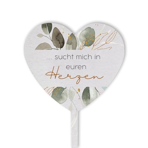 Dolorino Grabstecker Edelstahl Herz mit Spruch | sucht Mich in euren Herzen | Grabschmuck | in Liebe für einen geliebte Menschen | eine wetterfeste Erinnerung aus Edelstahl | 28cm Dolorino Grabstecker Edelstahl Herz mit Spruch | sucht Mich in euren Herzen | Grabschmuck | in Liebe für einen geliebte Menschen | eine wetterfeste Erinnerung aus Edelstahl | 28cm von Dolorino