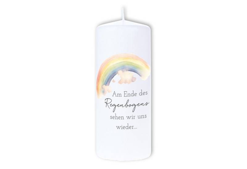 Dolorino Stumpenkerze Trauerkerze "Am Ende des Regenbogens" 200x80 von Dolorino