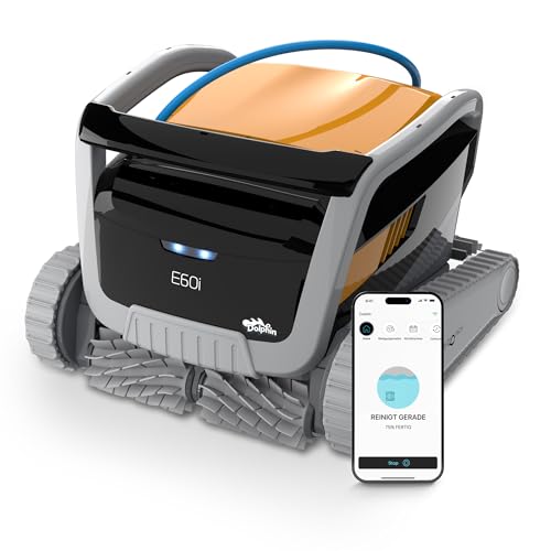 Dolphin E60i Automatischer Poolreiniger Poolroboter - Wandklettern, Eingelassene Pools bis zu 15 m von Dolphin