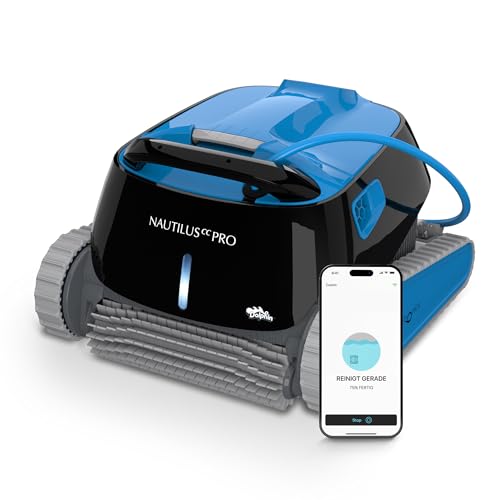 Dolphin Nautilus CC PRO IOT Automatischer Poolreiniger Poolroboter mit Kabel - Boden, Wasserlinie und Wandreinigung - Kontrolle mit app, Eingelassene Pools bis zu 15 m, Wasserpflege von Dolphin