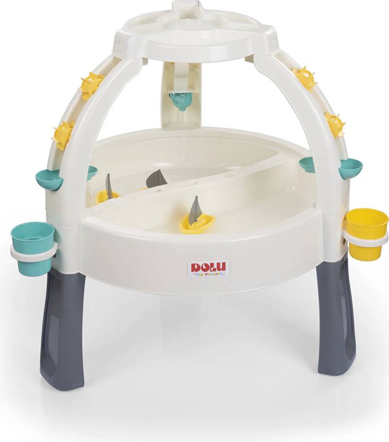 Dolu 2674 Springbrunnen Spieltisch Sand Wasser Tisch Set Zubehör Weiß Grau  B-Ware von Dolu