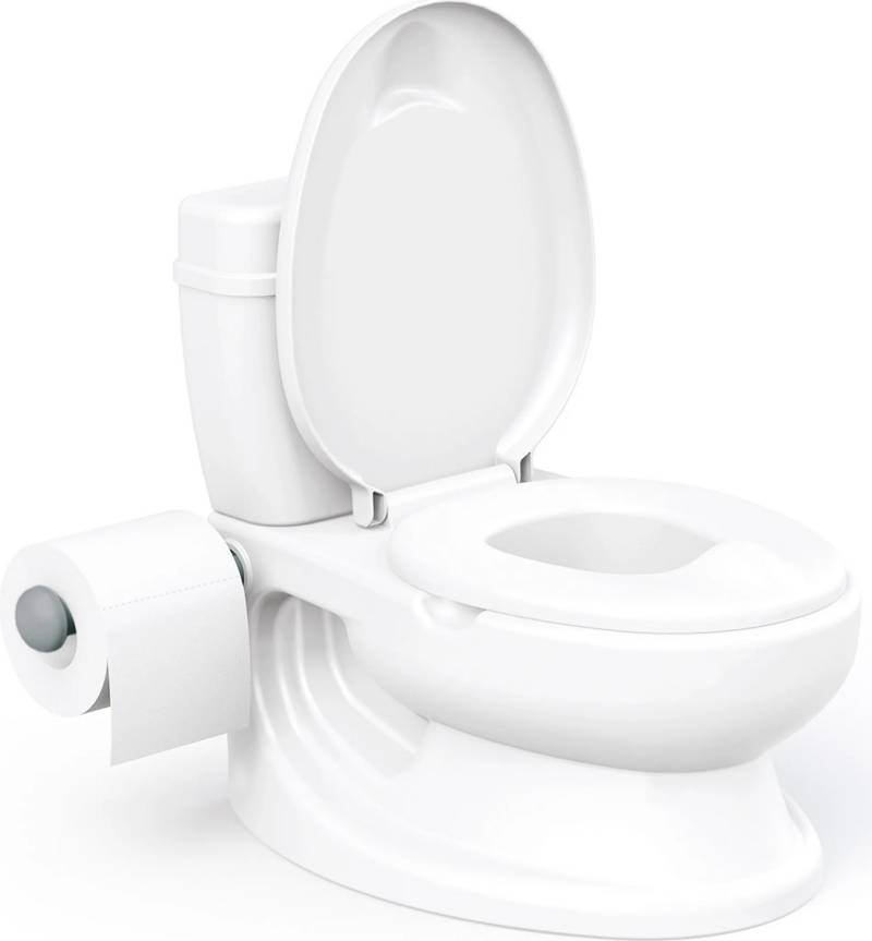 Dolu Lerntöpfchen Kindertoilette Töpfchen Soundeffekt Stauraum Weiß Kunststoff B-Ware von Dolu