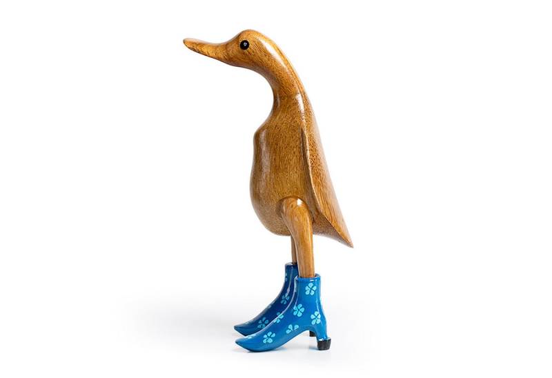 DomDeco Dekofigur Handgefertigte Deko-Figur aus Holz "Ente mit Absatz" DomDeco Dekofigur Handgefertigte Deko-Figur aus Holz "Ente mit Absatz" von DomDeco