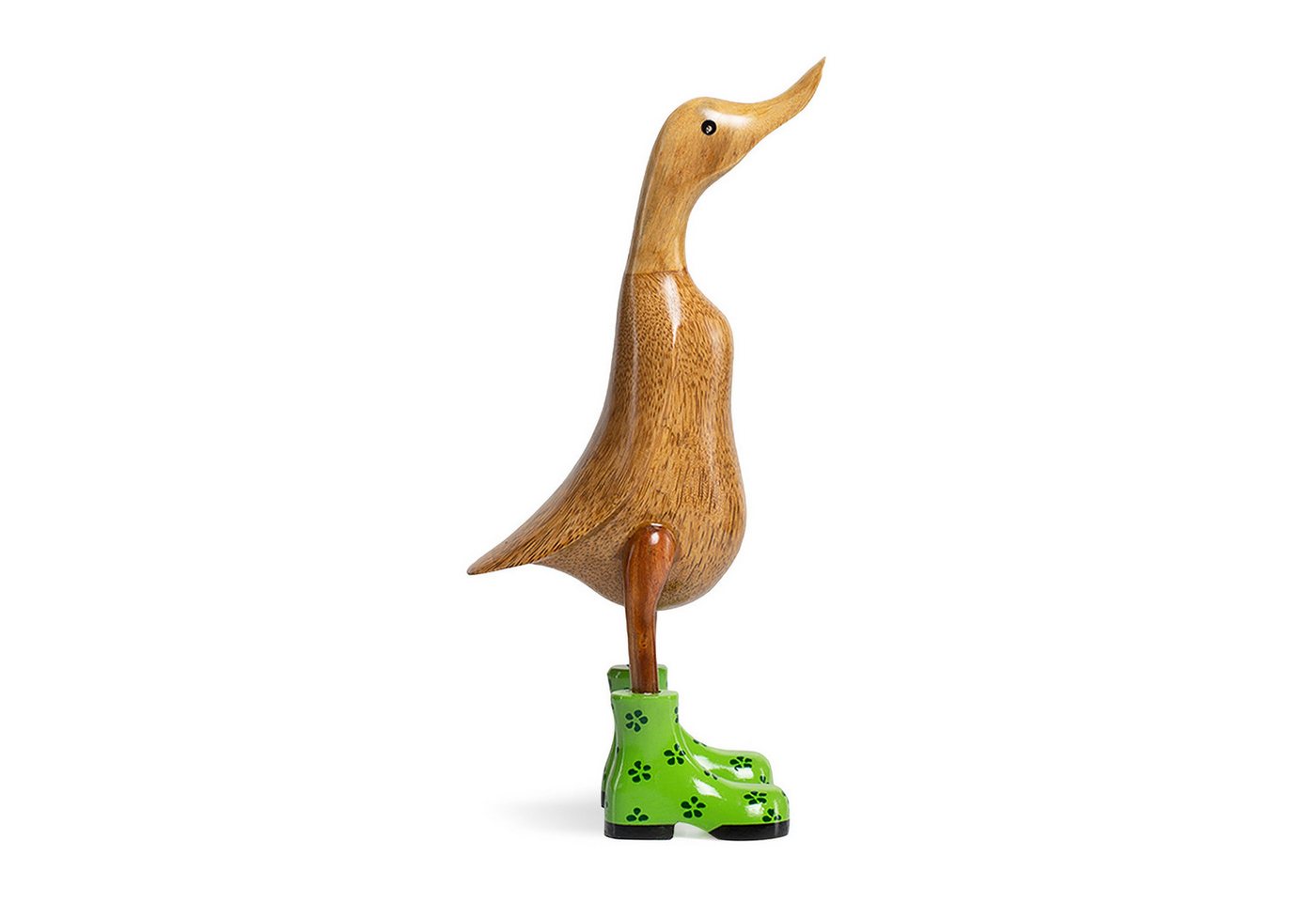 DomDeco Dekofigur Handgefertigte Deko-Figur aus Holz "Ente mit Stiefeln" DomDeco Dekofigur Handgefertigte Deko-Figur aus Holz "Ente mit Stiefeln" von DomDeco