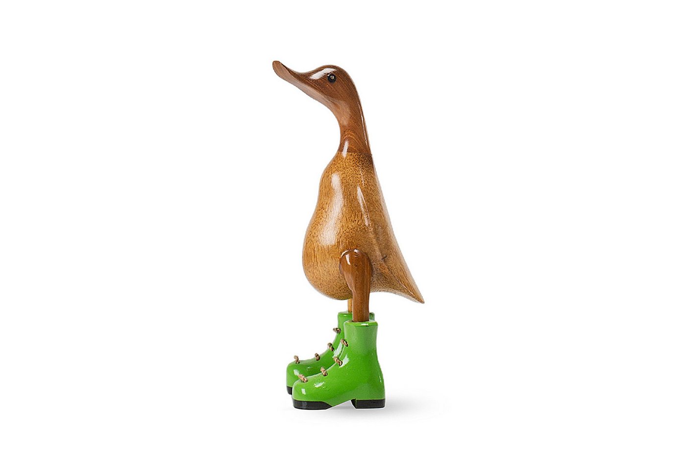 DomDeco Dekofigur Handgefertigte Deko-Figur aus Holz "Ente mit Stiefeln" DomDeco Dekofigur Handgefertigte Deko-Figur aus Holz "Ente mit Stiefeln" von DomDeco