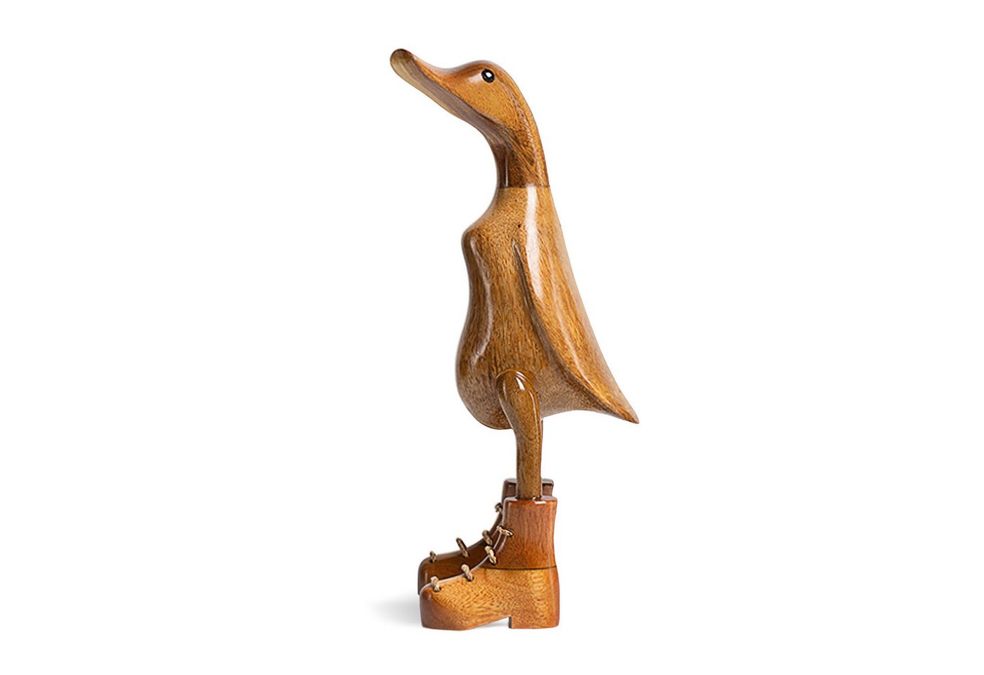 DomDeco Dekofigur Handgefertigte Deko-Figur aus Holz "Ente mit Stiefeln" DomDeco Dekofigur Handgefertigte Deko-Figur aus Holz "Ente mit Stiefeln" von DomDeco