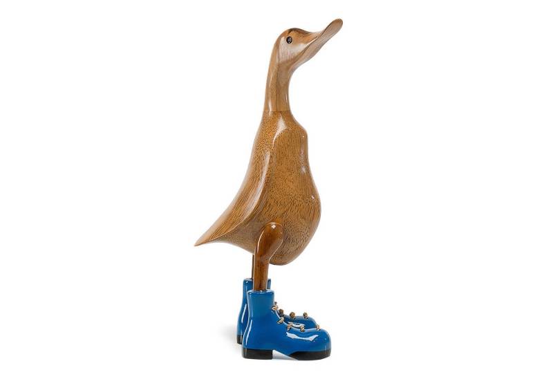 DomDeco Dekofigur Handgefertigte Deko-Figur aus Holz "Ente mit Stiefeln" DomDeco Dekofigur Handgefertigte Deko-Figur aus Holz "Ente mit Stiefeln" von DomDeco