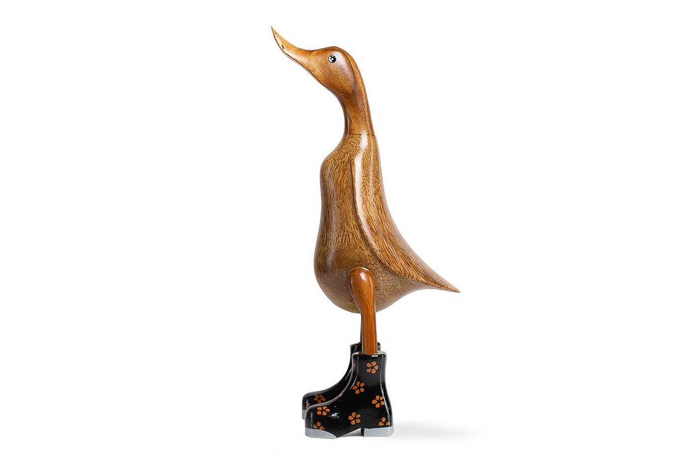 DomDeco Dekofigur Handgefertigte Deko-Figur aus Holz "Ente mit Stiefeln" DomDeco Dekofigur Handgefertigte Deko-Figur aus Holz "Ente mit Stiefeln" von DomDeco
