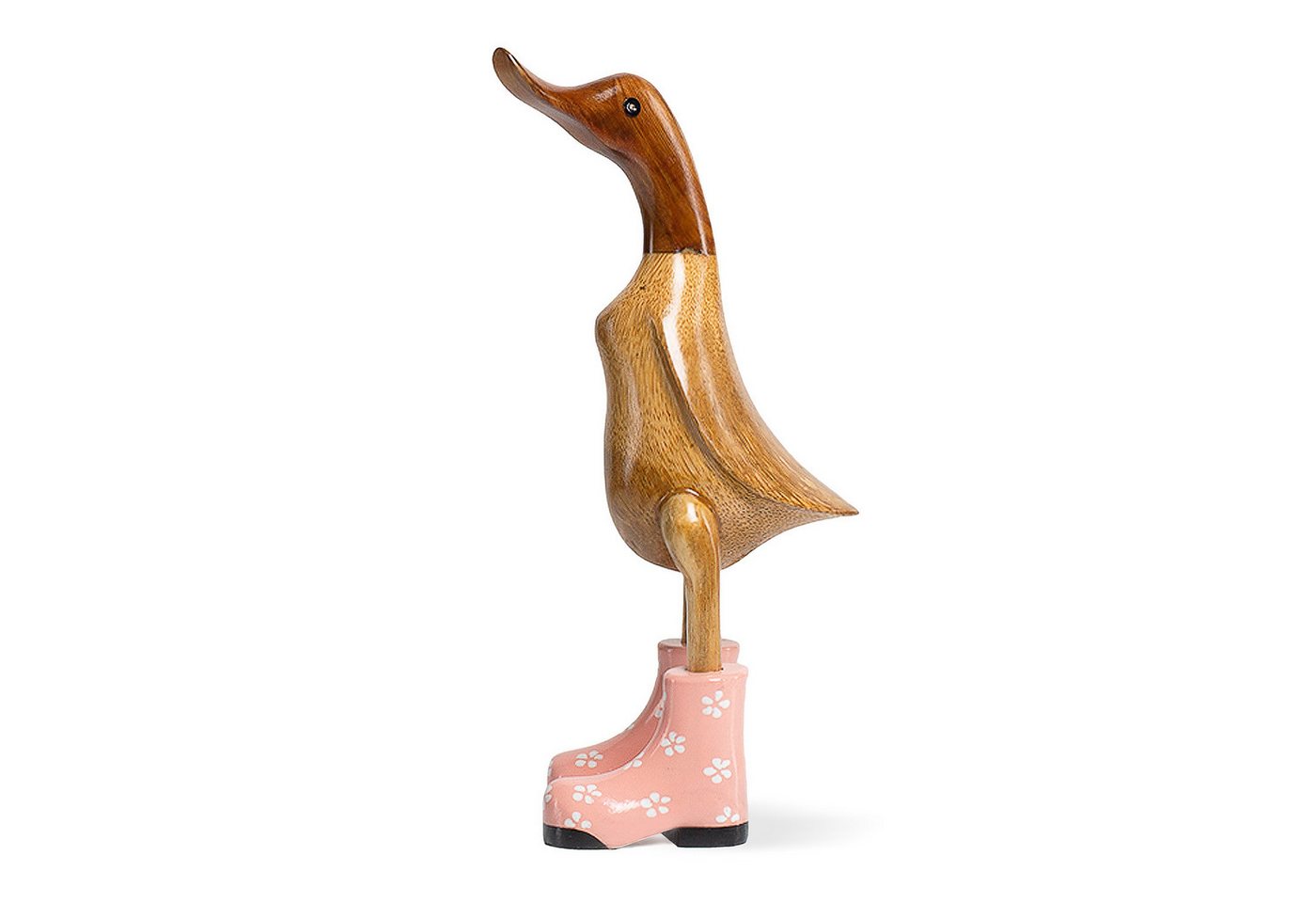 DomDeco Dekofigur Handgefertigte Deko-Figur aus Holz "Ente mit Stiefeln" DomDeco Dekofigur Handgefertigte Deko-Figur aus Holz "Ente mit Stiefeln" von DomDeco