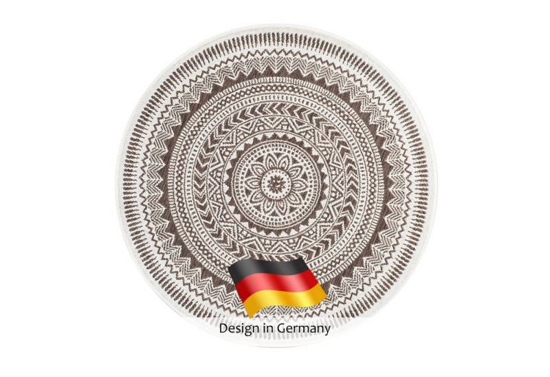 DomDeco Outdoorteppich In- & Outdoor Teppich Rund FINN, Rund von DomDeco