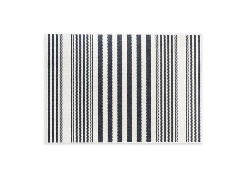 DomDeco Outdoorteppich In- und Outdoor-Teppich "Sawstripes" für Innen und Außen, rechteckig von DomDeco