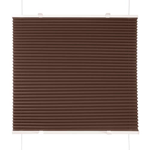 Plissee Braun 110x100cm Klemm Fix Plissee Plissee Braun 110x100cm Klemm Fix Plissee von DomDeco