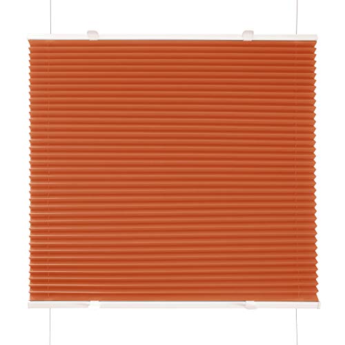 DomDeco Plissee Orange 120x120cm Klemm Fix Plissee von DomDeco