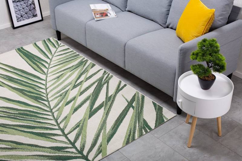 DomDeco Teppich In- & Outdoor Teppich Dave, aus wetterfester, robuster Kunstfaser von DomDeco