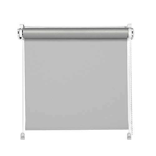 DomDeco Thermo-Rollo Hellgrau 65x150cm Klemm Fix Rollo von DomDeco