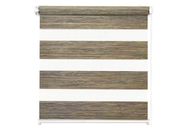 Doppelrollo Duo Rollo Klemmfix ohne Bohren für Fenster Rollos Faltrollo "Natural", DomDeco, Klemm- oder Schraubmontage, Klemmbar, Kettenzug, ohne Bohren, Sicht- und Blendschutz von DomDeco