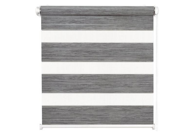 Doppelrollo Duo Rollo Klemmfix ohne Bohren für Fenster Rollos Faltrollo "Natural", DomDeco, Klemm- oder Schraubmontage, Klemmbar, Kettenzug, ohne Bohren, Sicht- und Blendschutz von DomDeco