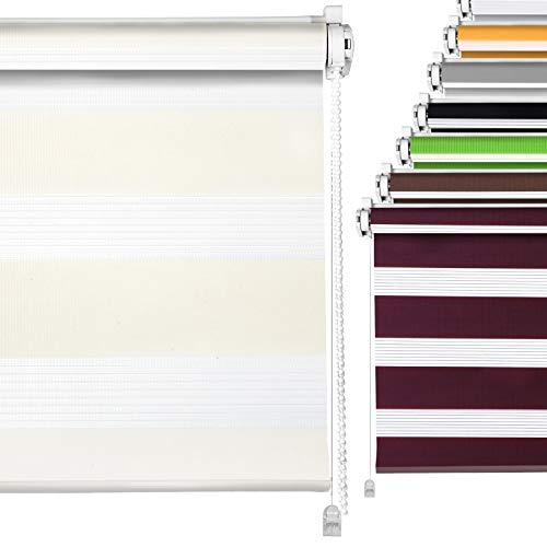 Doppelrollo Vanille 45x150cm Duo-Rollo für Fenster Klemmfix ohne Bohren Doppelrollo Vanille 45x150cm Duo-Rollo für Fenster Klemmfix ohne Bohren von DomDeco