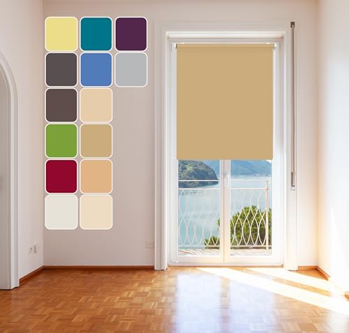 Tageslicht Classic Rollo Latte 80x150cm Klemm Fix Rollo von DomDeco