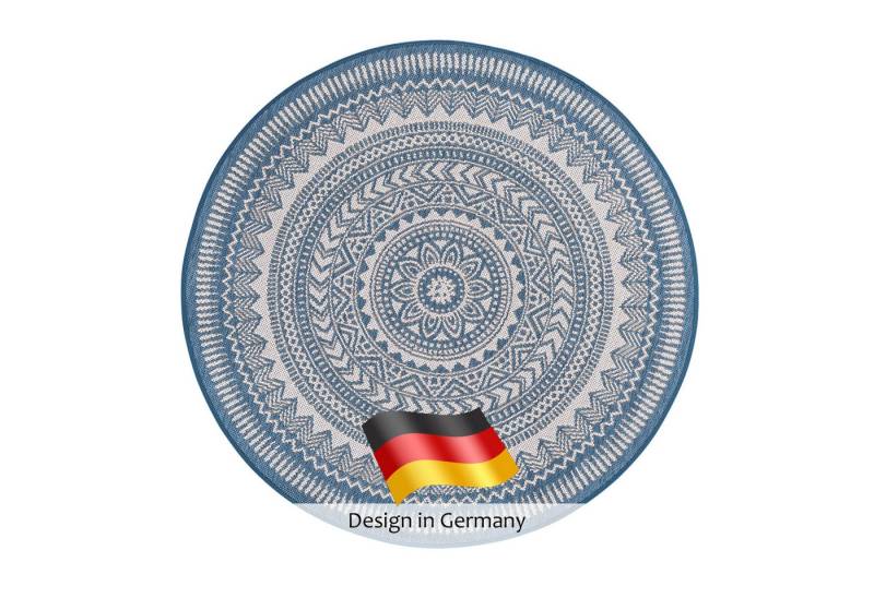 DomDeco Outdoorteppich In- & Outdoor Teppich Rund FINN, Rund von DomDeco