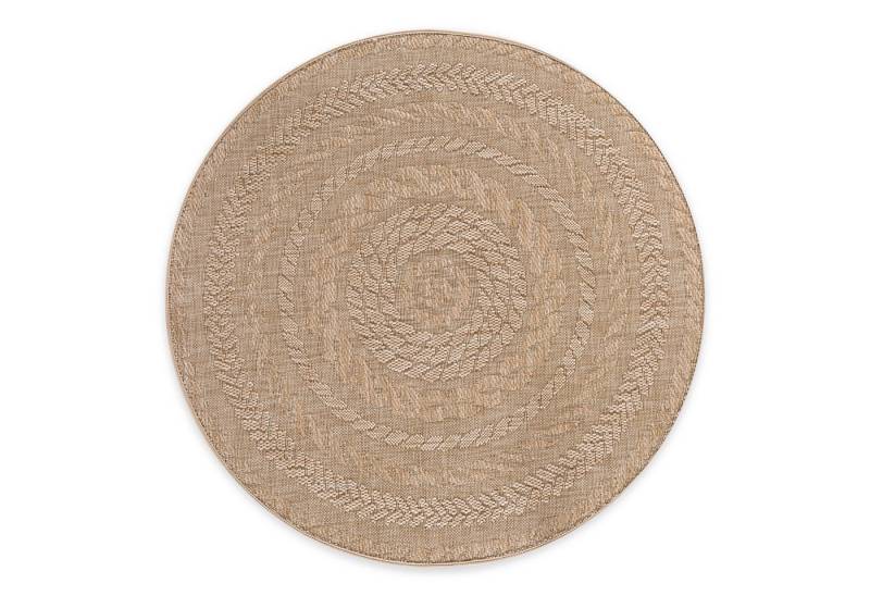 DomDeco Outdoorteppich In- & Outdoor Teppich Rund VITO, rund von DomDeco